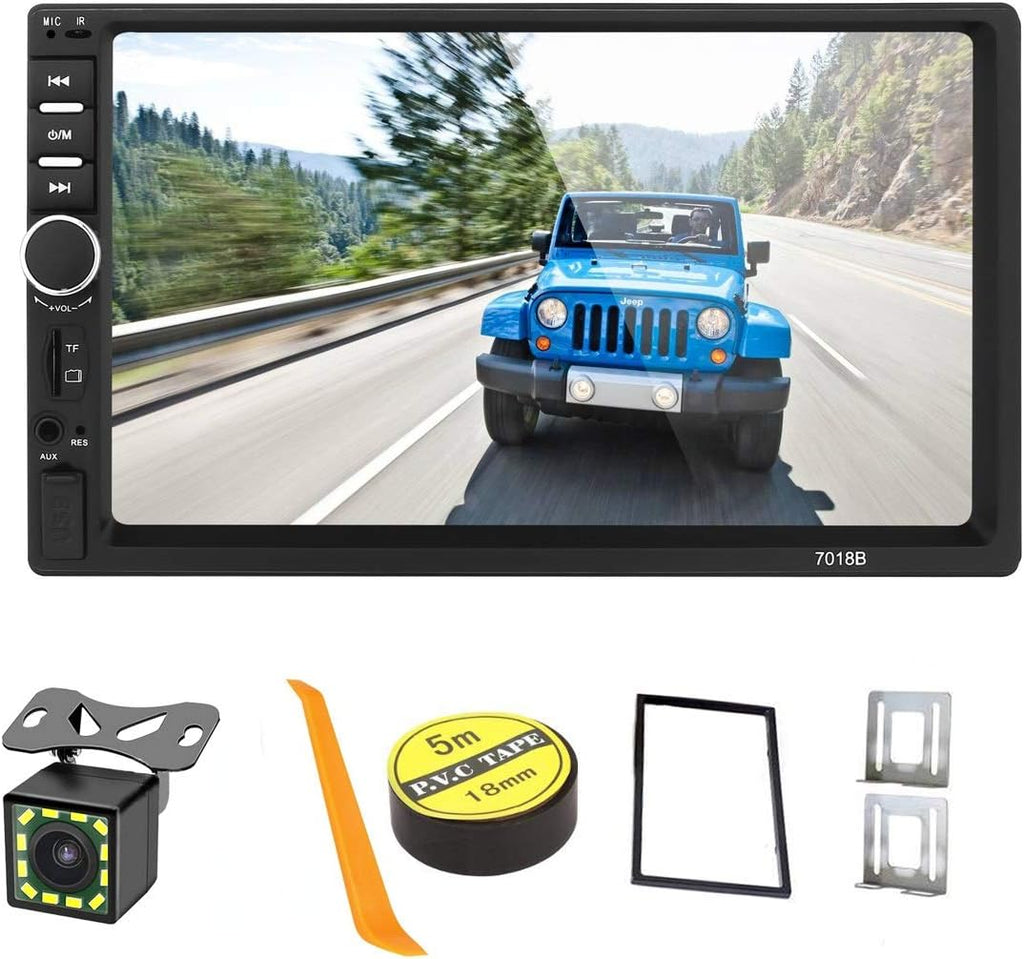 Double Din Car Stereo with Bluetooth & Rear-View Camera Z8261