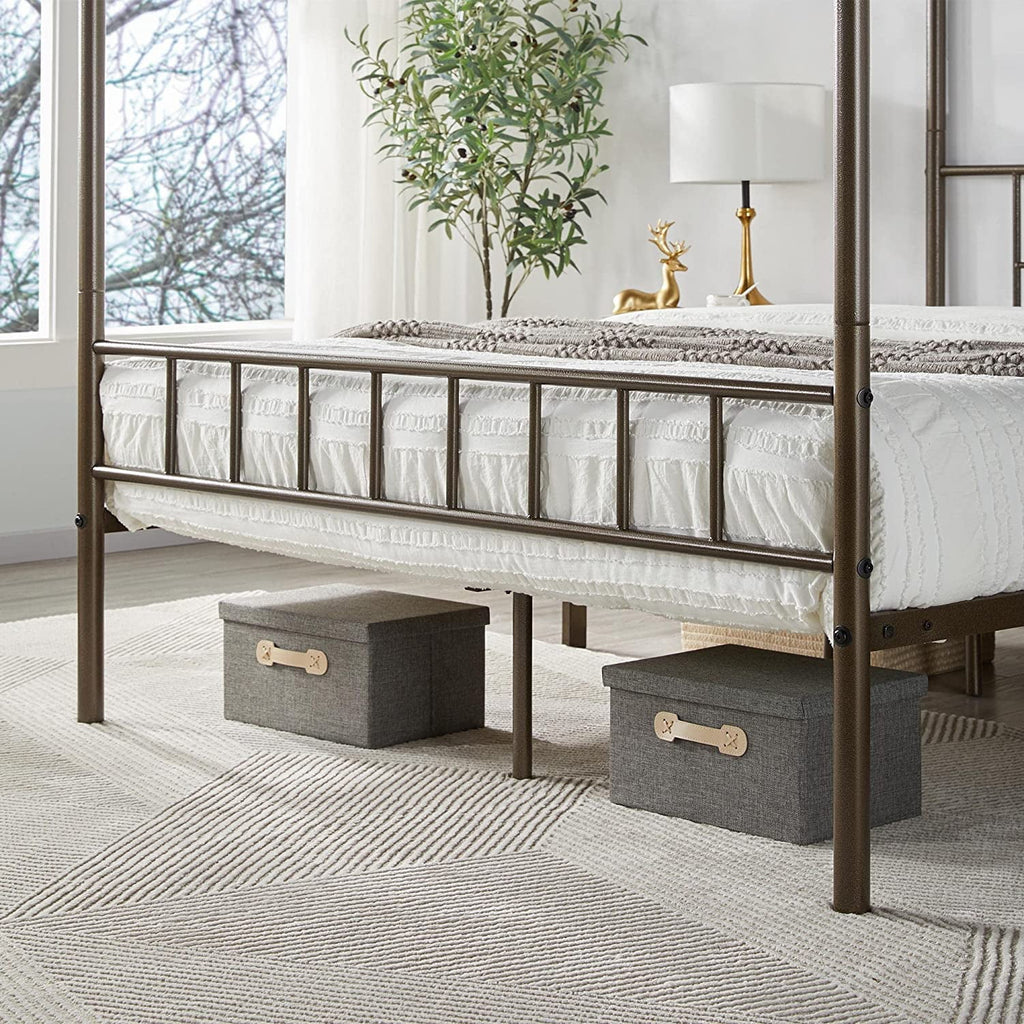 Queen Bronze Metal Canopy Bed Frame R335