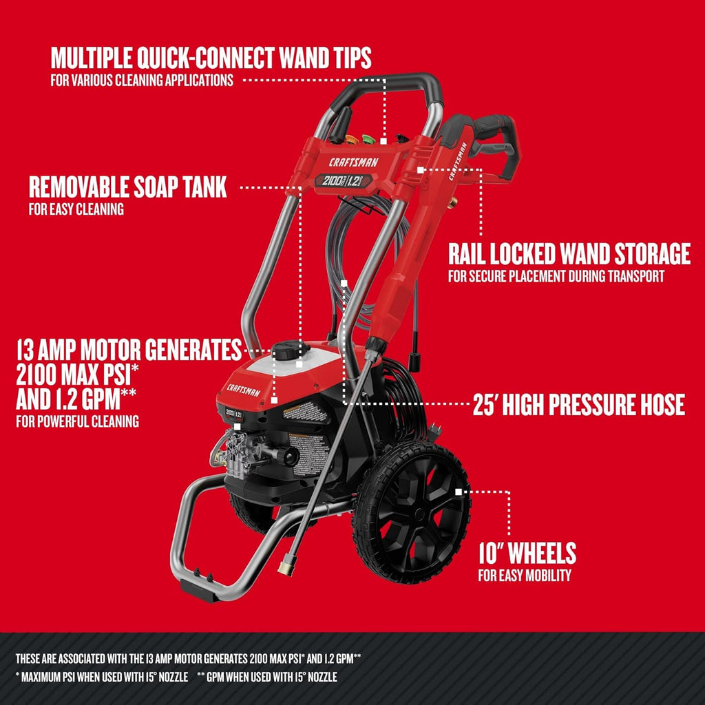 Electric Pressure Washer Bundle with Gas Pressure Washer Z694008