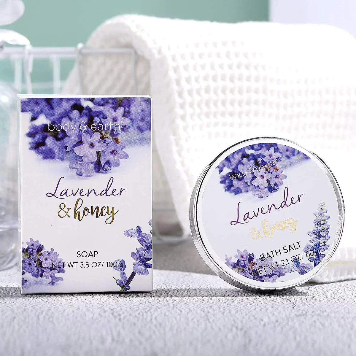 8 Pcs Lavender and Honey Spa Gift Sets D7671