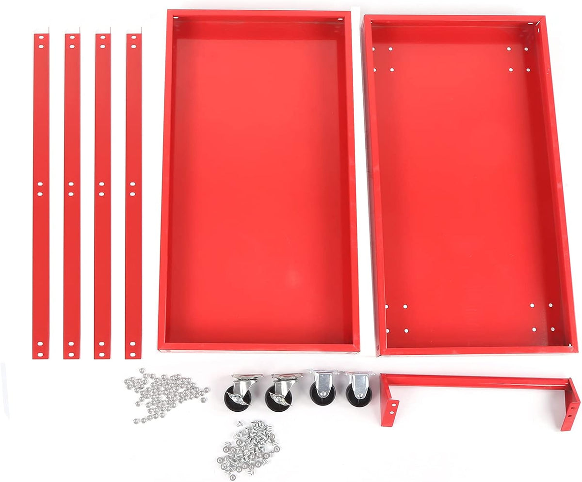Utility Cart 2-Tray Rolling Storage Trolley H11904