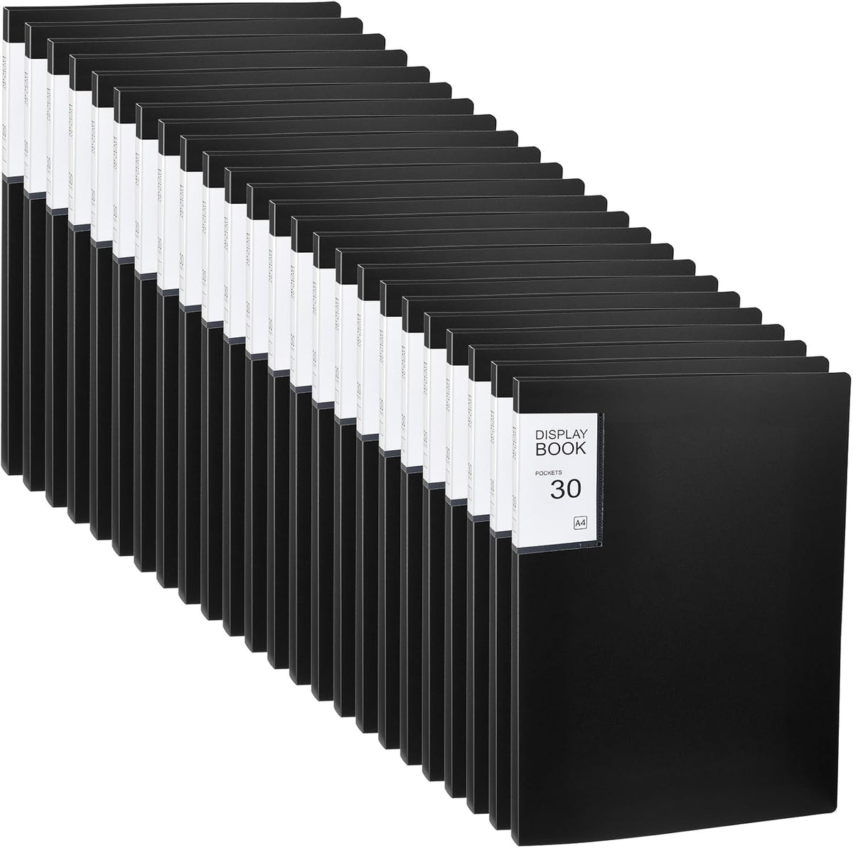 24 Pcs Black 30 Pocket Art Portfolio Binder Y372