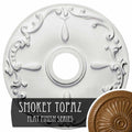 18 inch Ceiling Medallion Hand-Painted Smokey Topaz Orange K645846
