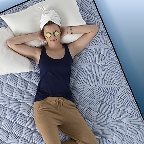 King Mattress with Plush Pillow Top, Cooling Gel Memory Foam, Pocket Innersprings D51841