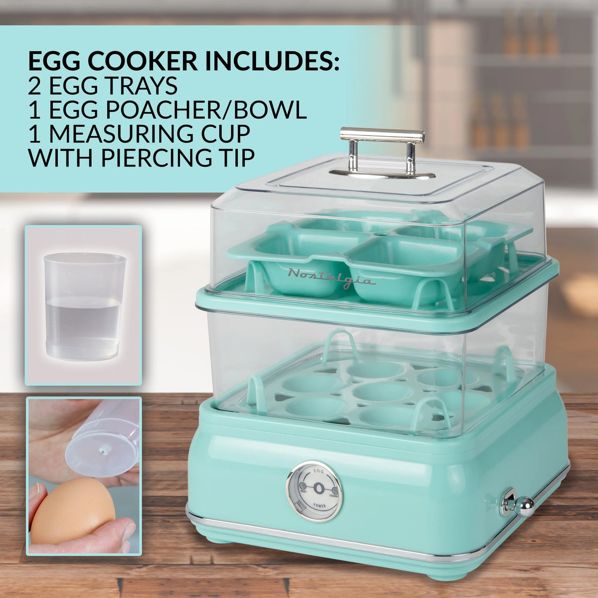 14-Capacity Egg Cooker, Aqua V422