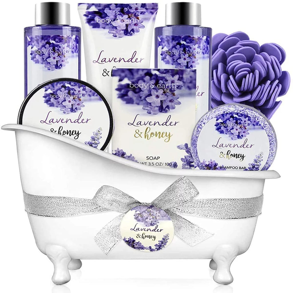 8 Pcs Lavender and Honey Spa Gift Sets D7671
