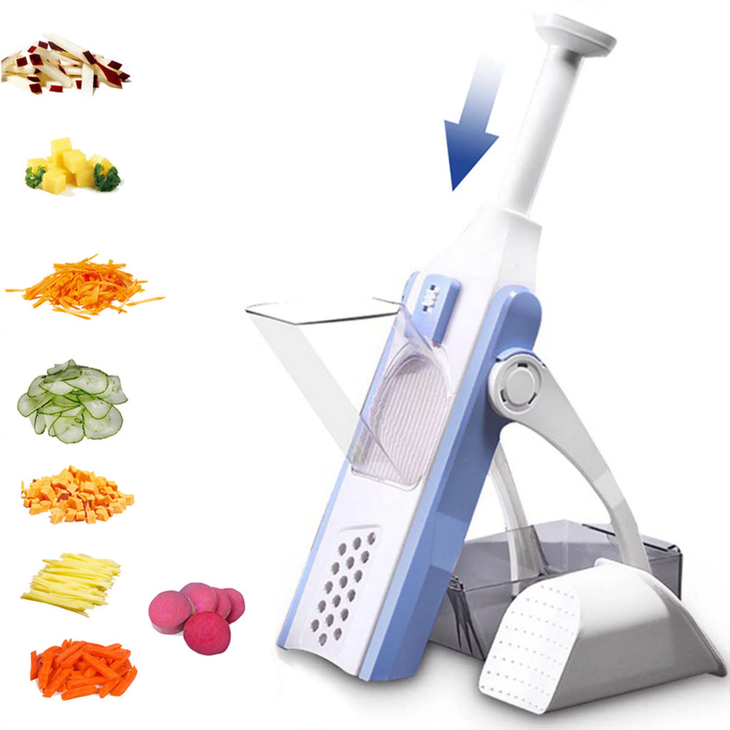 Blue Adjustable Blade Mandoline Vegetable Slicer D233