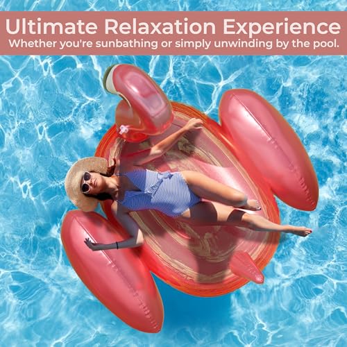 Huge 78 x 70 Pink Flamingo Pool Float W58156