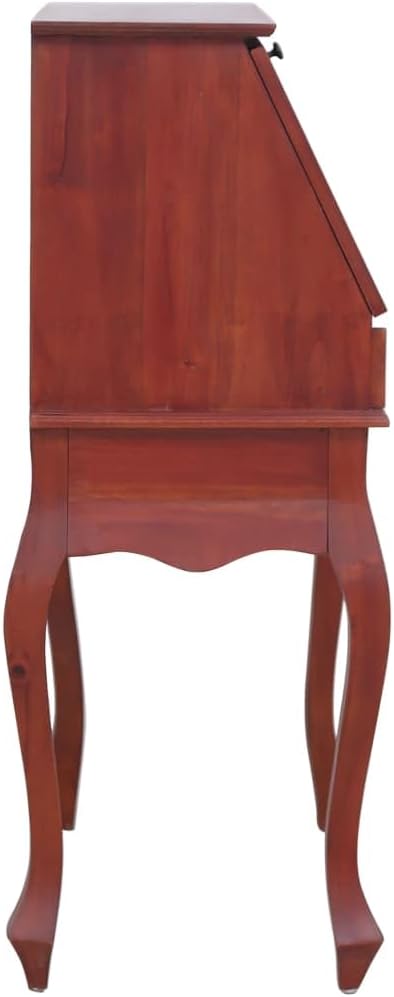 Brown Solid Mahogany Secretary Desk B7033