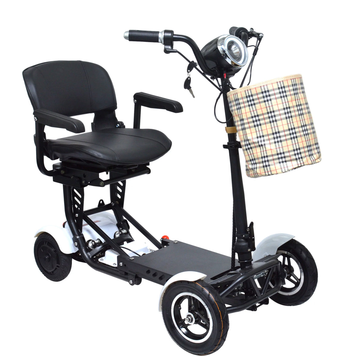 Compact Electric Scooter with Adjustable Seat and Padded Armrests E1276