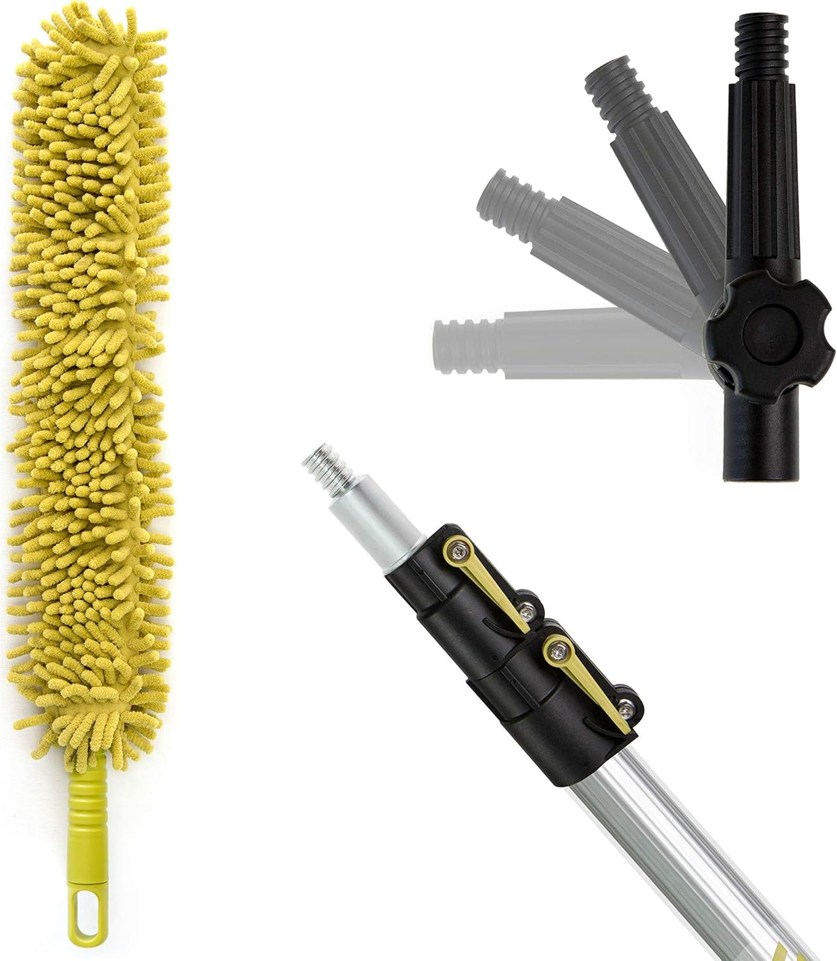 6-24 Foot Extension Pole with Microfiber Duster D33299