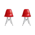 Black ABS Dining Chair Set of Four A57572