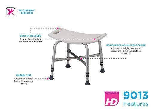 Heavy Duty Bath Bench with Back F591670