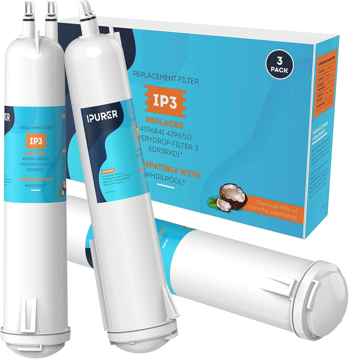 Water Filter Cap 3 Pack C614489