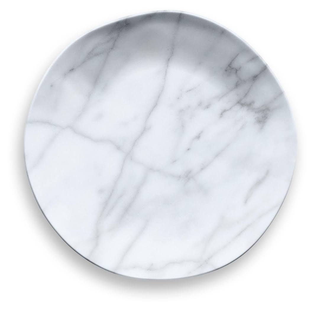 Carrara Marble Salad Plate Set of 6 K1909