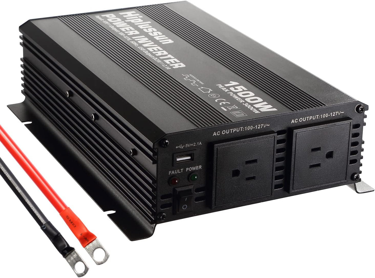 1000 watt Pure Sine Wave Power Inverter 12V to 110V DC to AC with Remote Controller G841