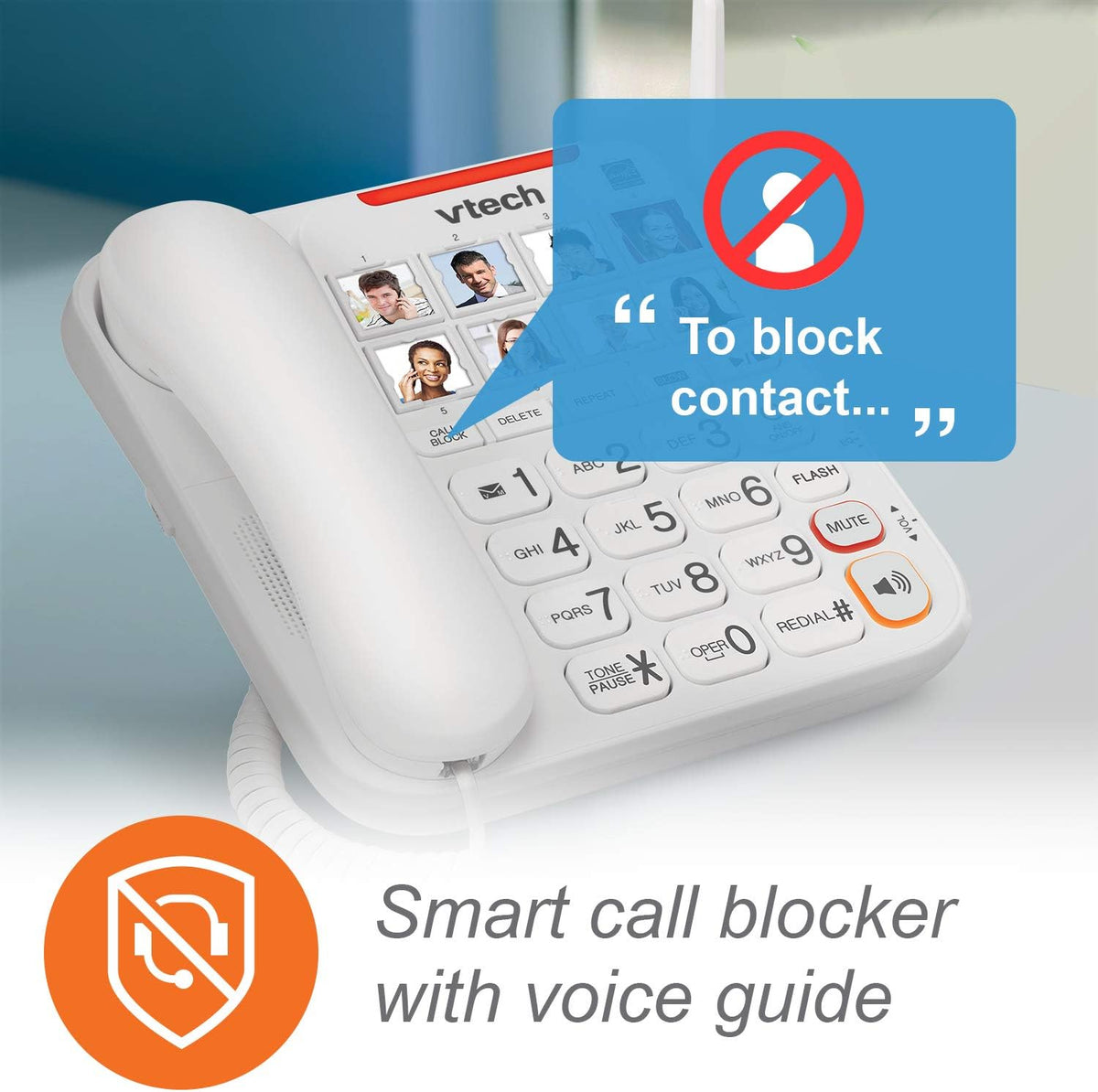 Amplified Corded/Cordless Phone with Answering Machine U36059