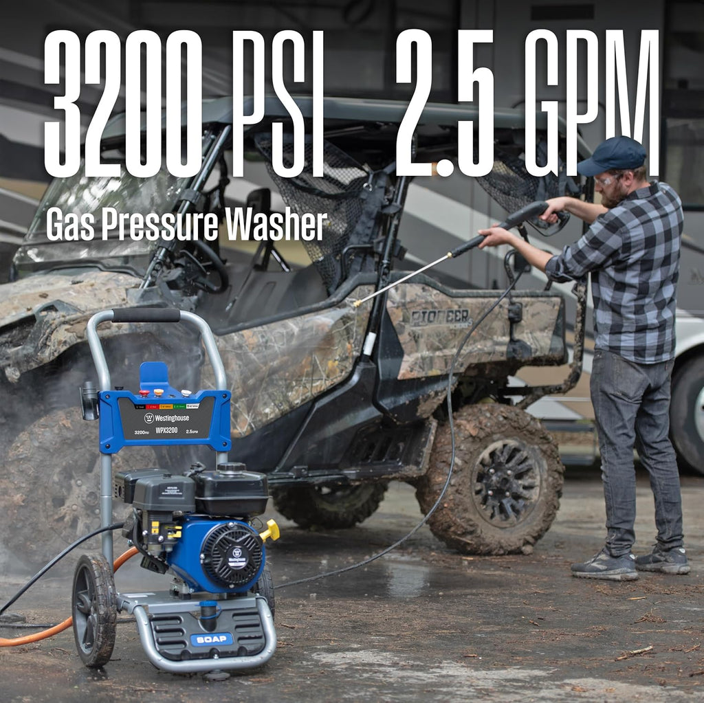 Electric Pressure Washer Bundle with Gas Pressure Washer Z694008