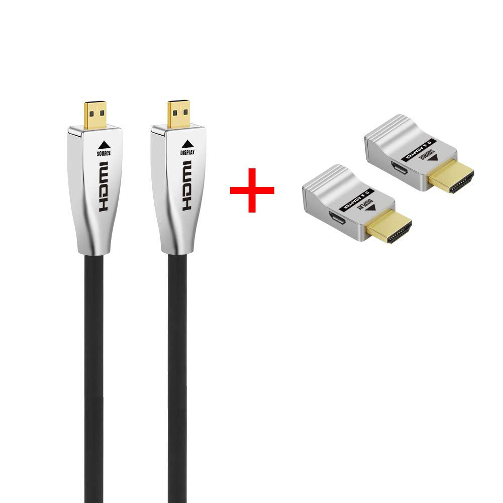 CL2 Rated Fiber HDMI Cable 100 feet 4K60Hz HDMI2.0b 18Gbps ARC HDR10 HDCP2.2 YUV4:4:4 Slim Flexible HDMI Optic Cable with Optic Technology 30m H722