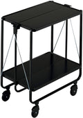 Black Collapsible Serving Trolley W1865