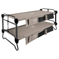 Tan Double Camping Cot with Organizers B294515