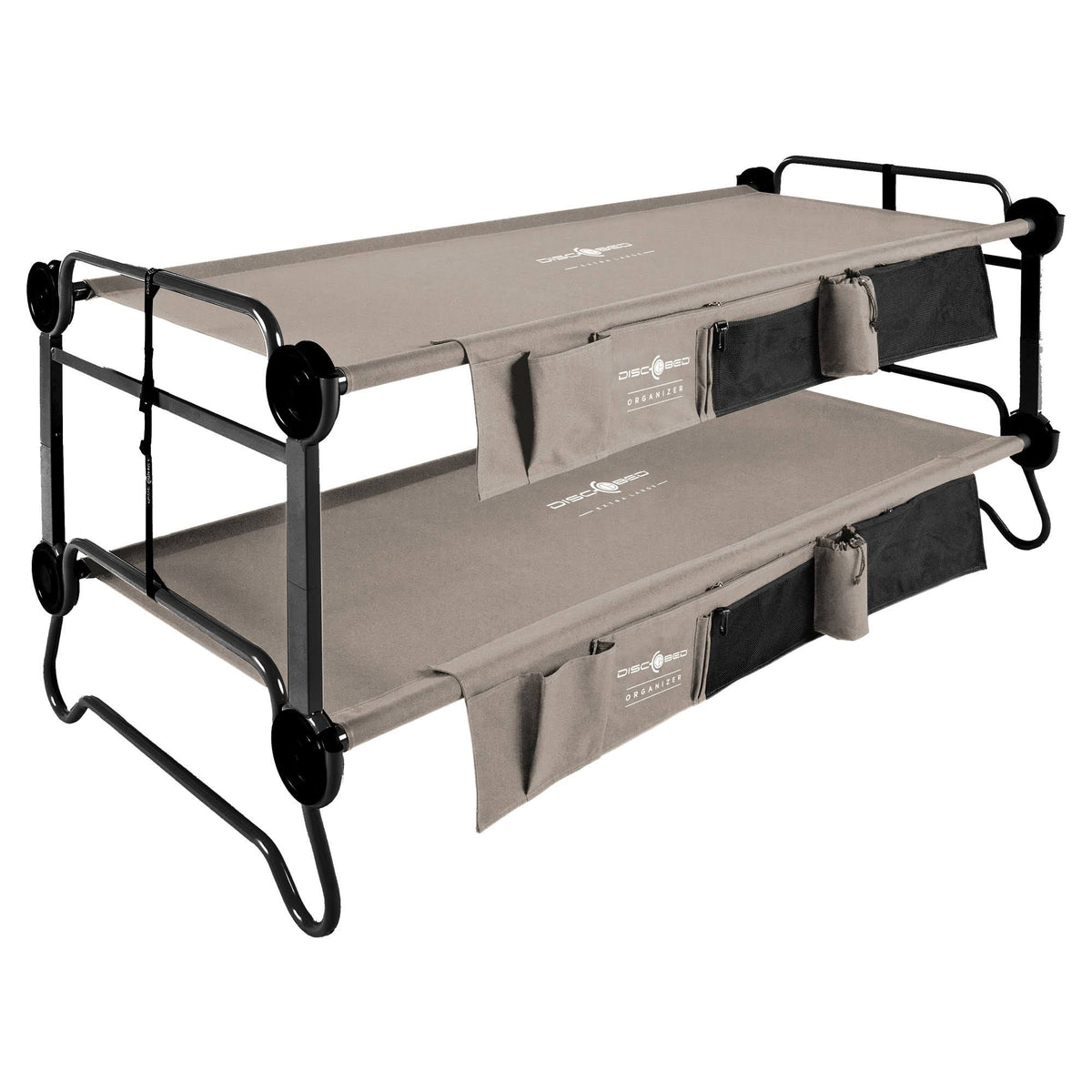 Tan Double Camping Cot with Organizers B294515