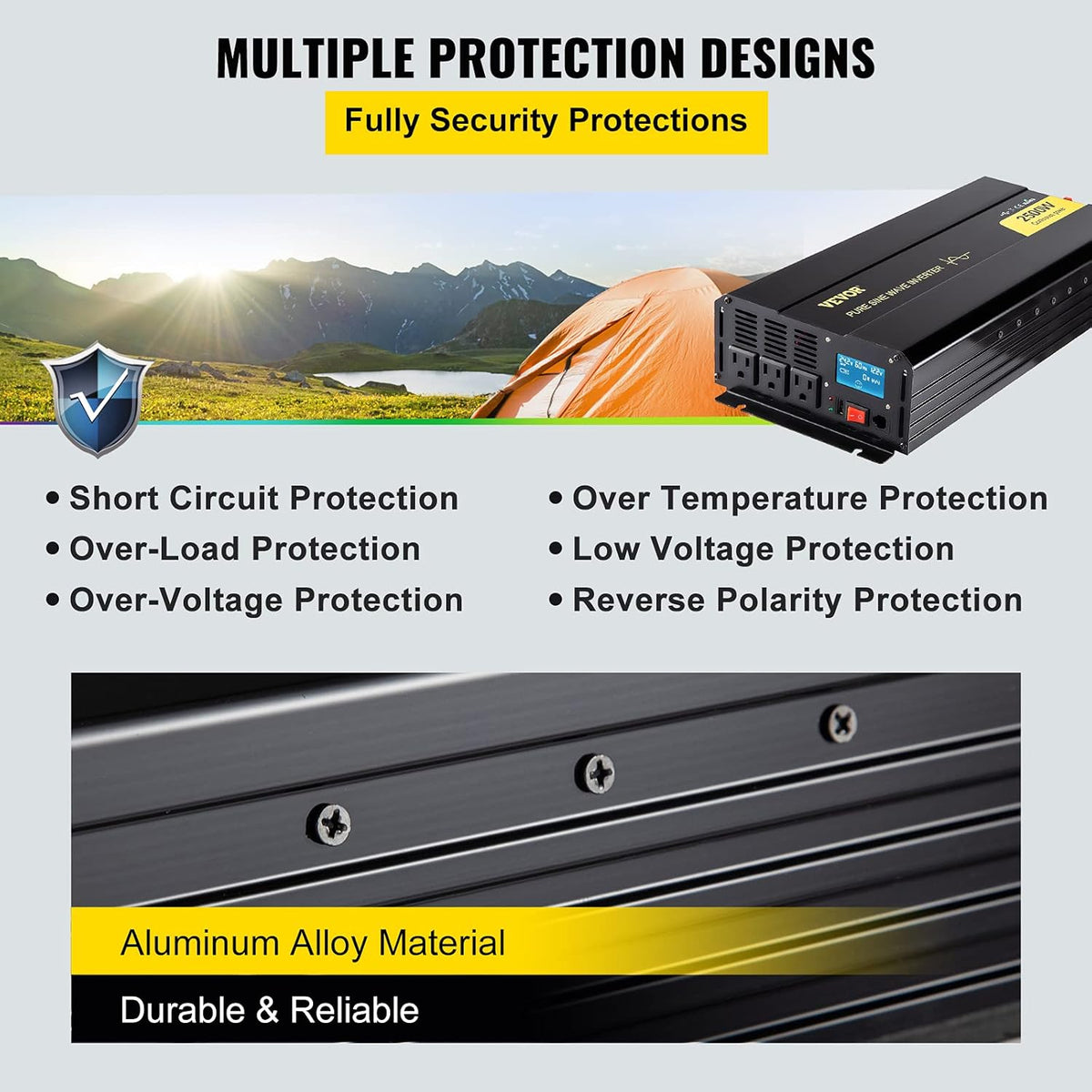 2500 Watt Pure Sine Wave Power Inverter R1170