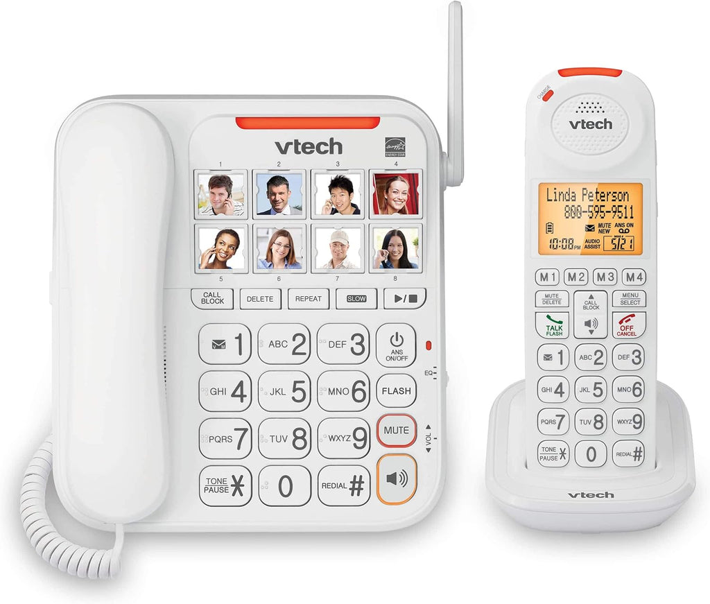 Amplified Corded/Cordless Phone with Answering Machine U36059