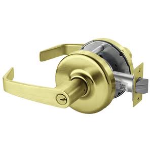 Cylindrical Lock Satin Brass A3486