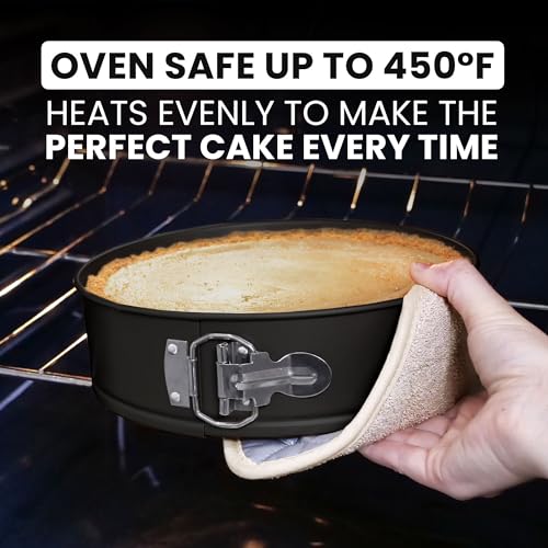 9 Inch Nonstick Springform Pan with Removable Bottom M4325