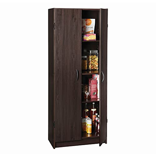 White 2 Door Pantry Cabinet with Adjustable Shelves R200806