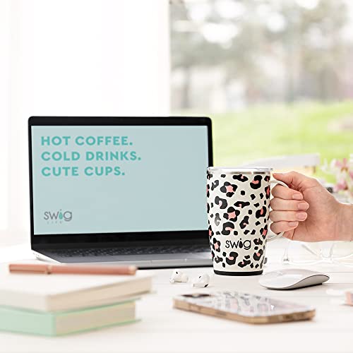 18 oz Insulated Stainless Steel Travel Mug with Handle and Lid B2576
