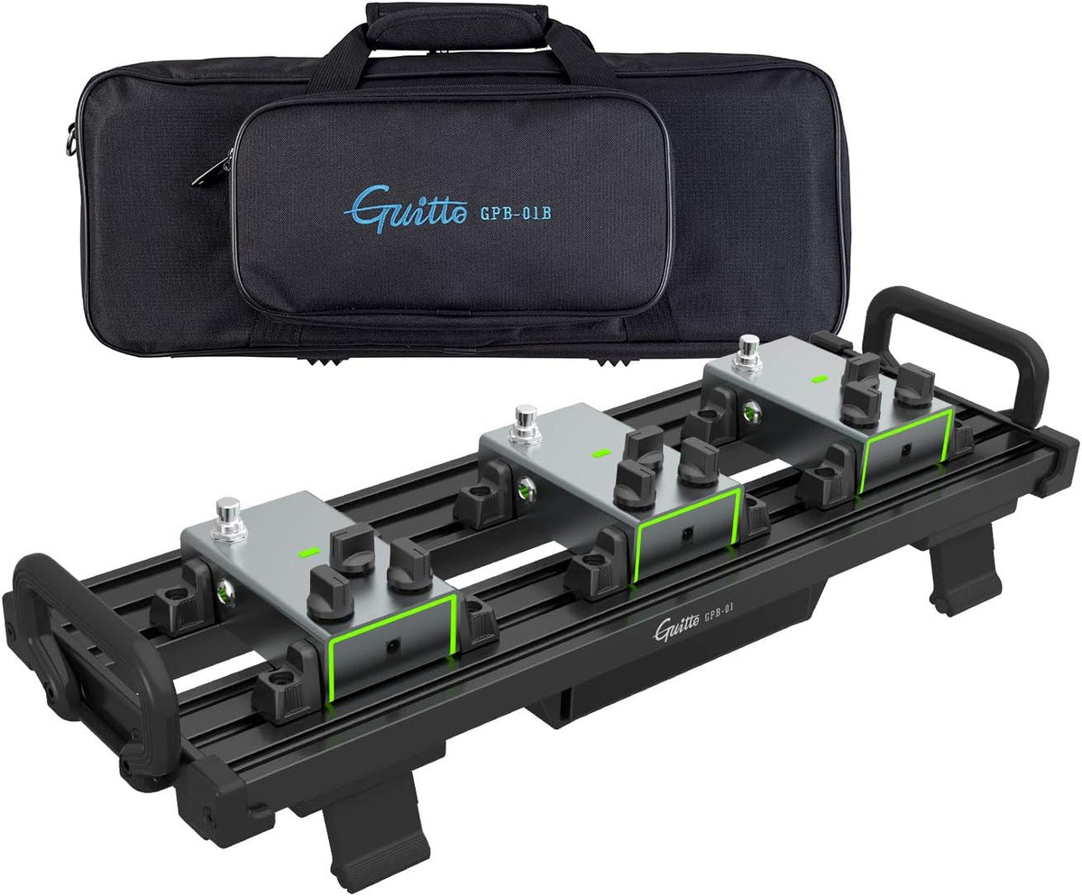 Aluminum Alloy Guitar Pedal Board with Carry Bag P9491
