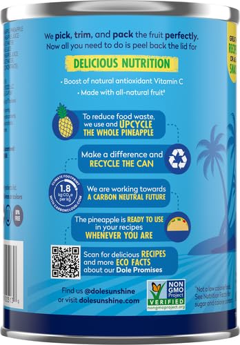 Pineapple Tidbits in 100% Pineapple Juice, 20 Oz (Pack of 6) V673