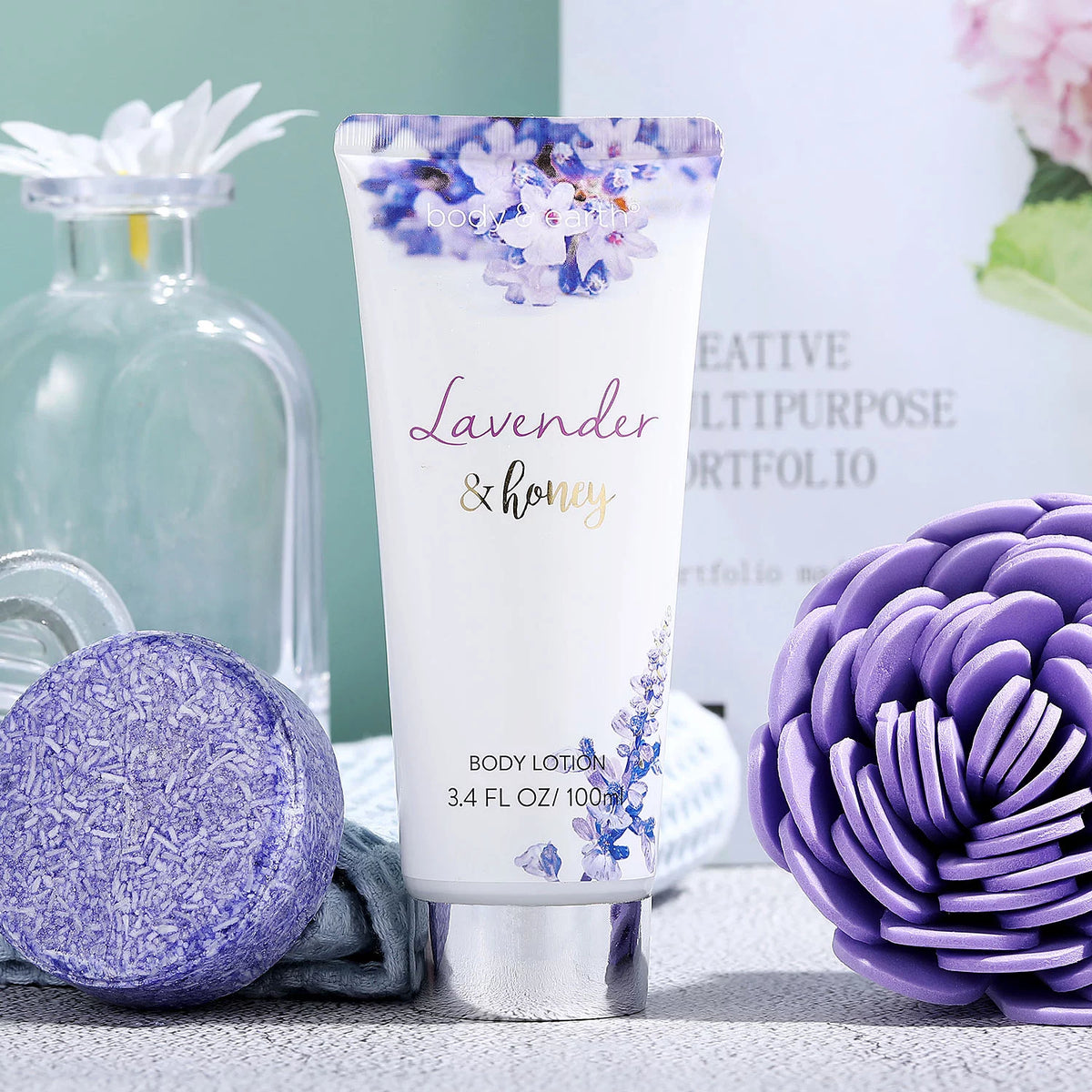 8 Pcs Lavender and Honey Spa Gift Sets D7671