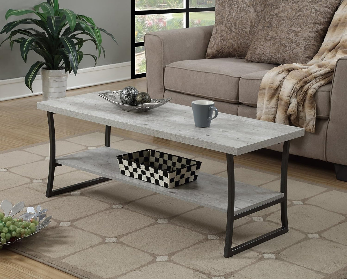 Faux Birch Slate Gray Coffee Table Z547