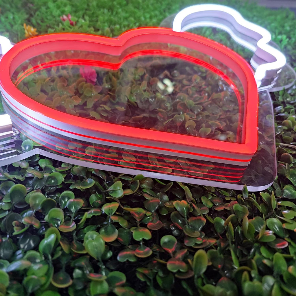 Heart Angel Wings Neon Sign Pack of 2 G4397