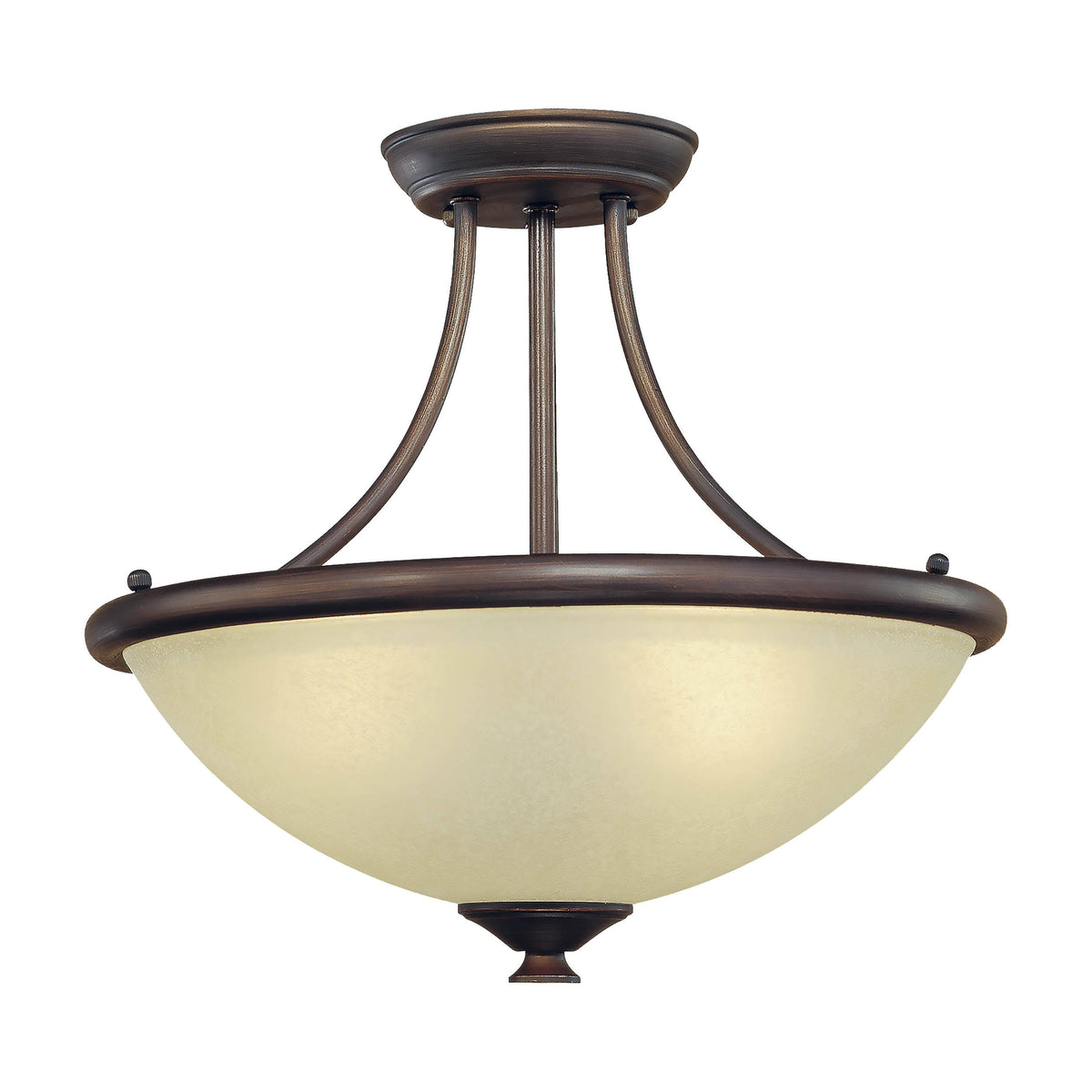 Bronze 3-Light Semi-Flush Mount Y82650