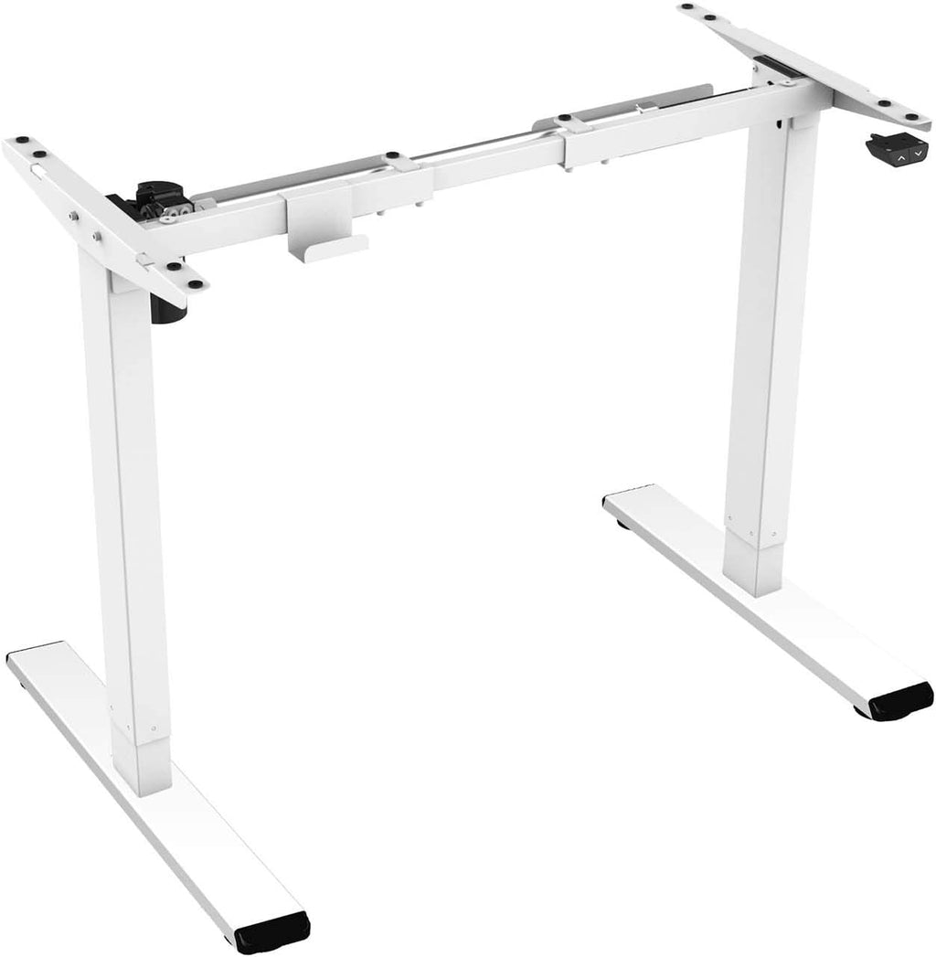 White Frame Electric Sit Stand Desk Frame R82725