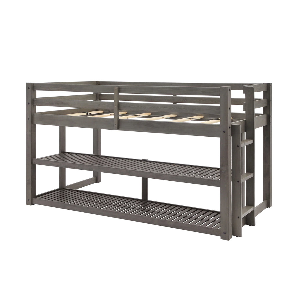 Black Twin Loft Storage Bed K953801