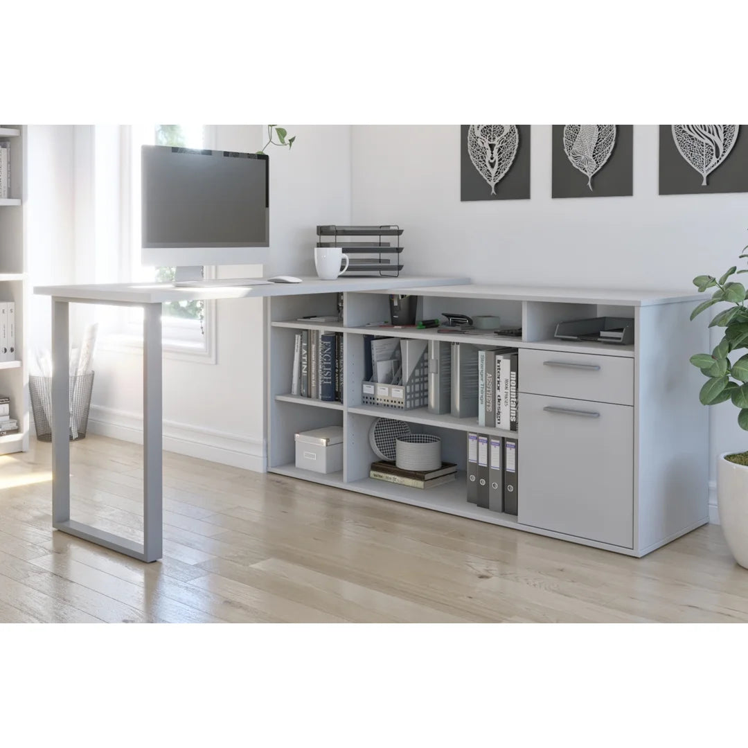L-Shaped Desk in white Y9650