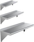 Stainless Steel Wall Mount Floating NSF Shelving V79430