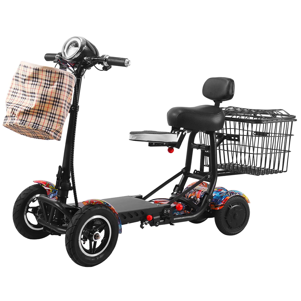 Lightweight Foldable 4 Wheels Electric Scooter E170