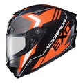XS Orange Motorcycle Helmet E336996