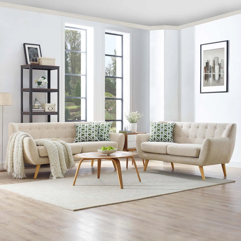 Beige 2 Piece Living Room Set Q210170