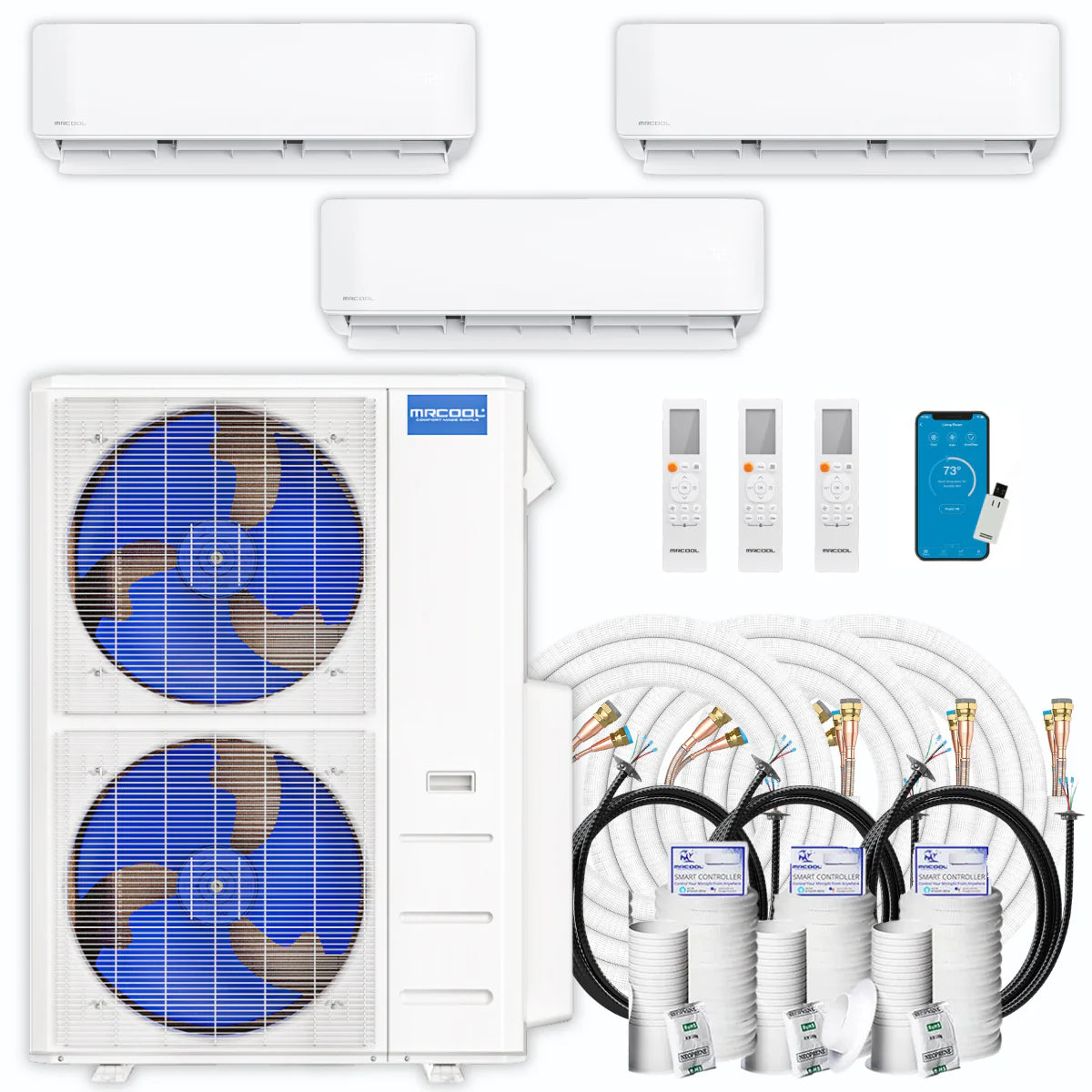 54,000 BTU 3 Zone Ductless Mini Split Air Conditioner and Heat Pump Q249