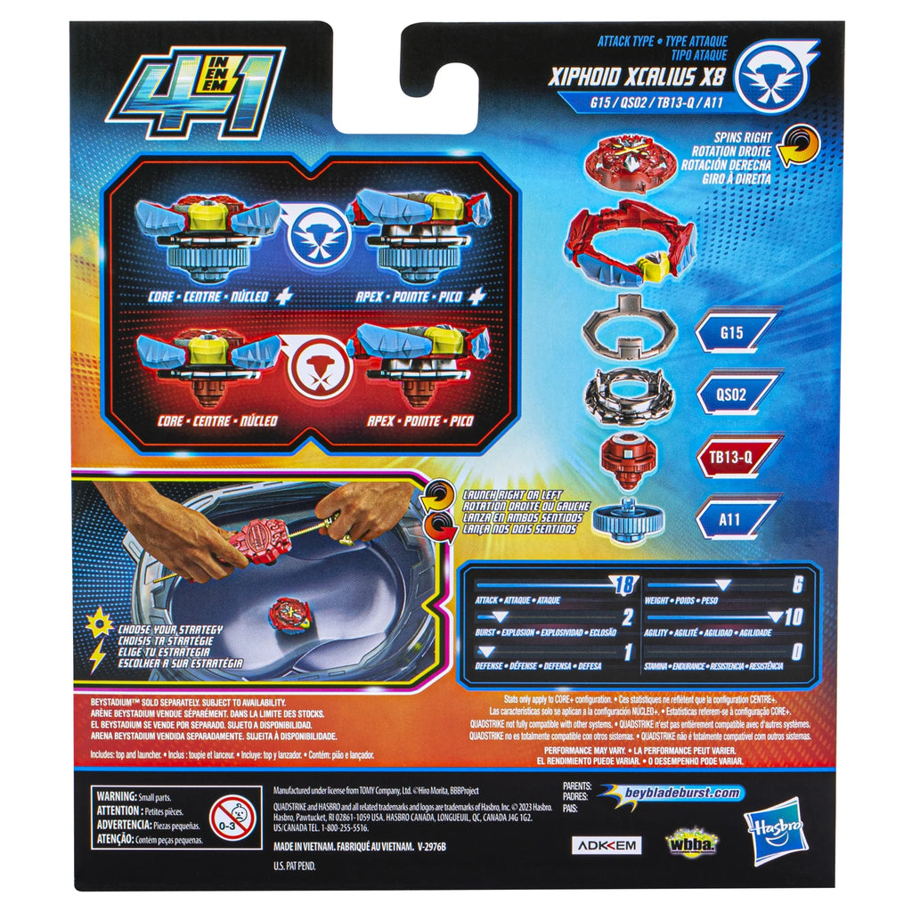 Xiphoid Xcalius X8 Battling Top Set H2186