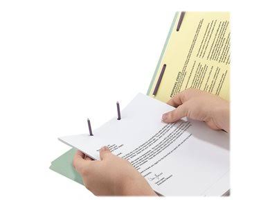 Legal Size End Tab Classification Folders with Fasteners, 25 Box X501