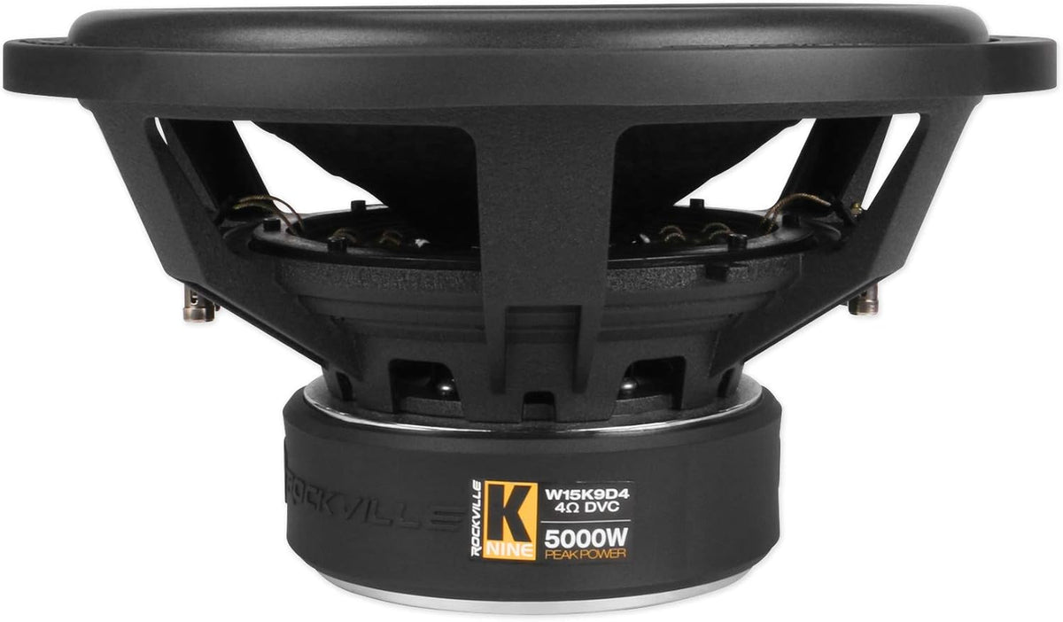 15" 5000 Watt Car Audio Subwoofer with Sealed Sub Box Enclosure E6590