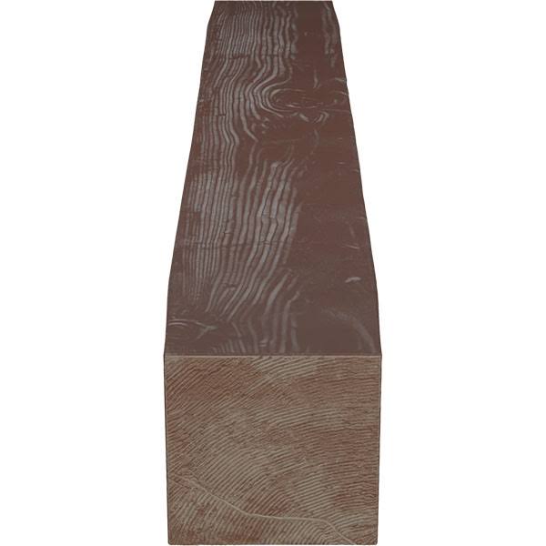 Sandblasted Faux Wood Fireplace Mantel, Aged Pecan P912